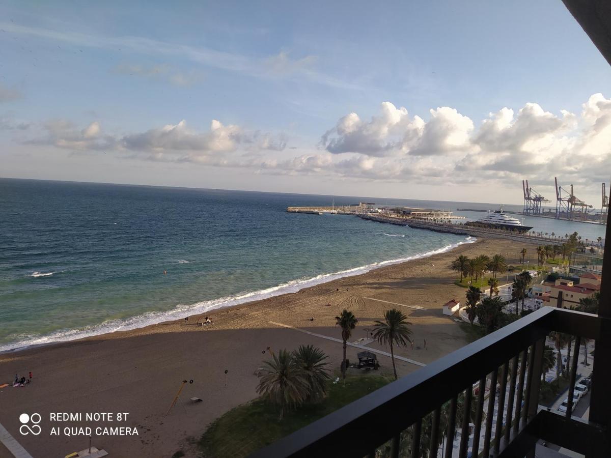 Espectaculares Vistas Al Mar Playa Malagueta Appartement Málaga Buitenkant foto