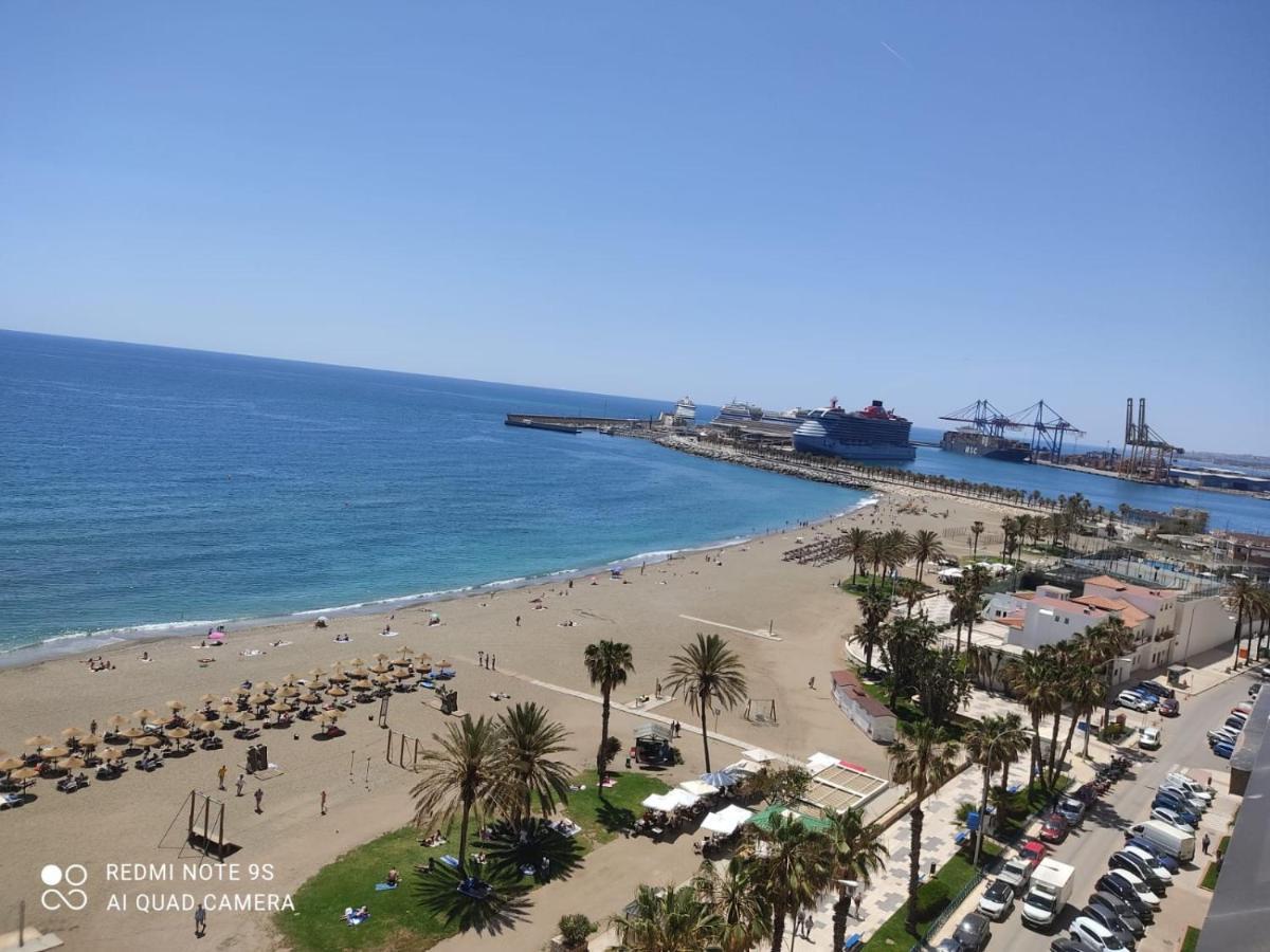 Espectaculares Vistas Al Mar Playa Malagueta Appartement Málaga Buitenkant foto